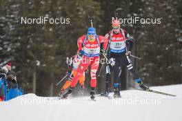 25.01.2015, Antholz, Italy (ITA): Lukas Hofer (ITA) - IBU world cup biathlon, relay men, Antholz (ITA). www.nordicfocus.com. © Manzoni/NordicFocus. Every downloaded picture is fee-liable.