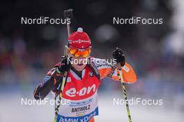 25.01.2015, Antholz, Italy (ITA): Martin Otcenas (SVK) - IBU world cup biathlon, relay men, Antholz (ITA). www.nordicfocus.com. © Manzoni/NordicFocus. Every downloaded picture is fee-liable.