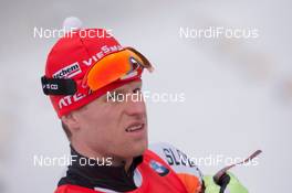25.01.2015, Antholz, Italy (ITA): Martin Otcenas (SVK) - IBU world cup biathlon, relay men, Antholz (ITA). www.nordicfocus.com. © Manzoni/NordicFocus. Every downloaded picture is fee-liable.