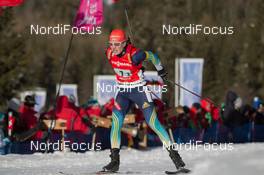 25.01.2015, Antholz, Italy (ITA): Natalya Burdyga (URK) - IBU world cup biathlon, relay women, Antholz (ITA). www.nordicfocus.com. © Manzoni/NordicFocus. Every downloaded picture is fee-liable.