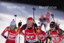 25.01.2015, Antholz, Italy (ITA): Franziska Hildebrand (GER) - IBU world cup biathlon, relay women, Antholz (ITA). www.nordicfocus.com. © Manzoni/NordicFocus. Every downloaded picture is fee-liable.