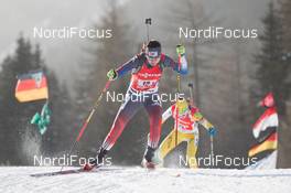 25.01.2015, Antholz, Italy (ITA): Ji-Hee Mun (KOR) - IBU world cup biathlon, relay women, Antholz (ITA). www.nordicfocus.com. © Manzoni/NordicFocus. Every downloaded picture is fee-liable.