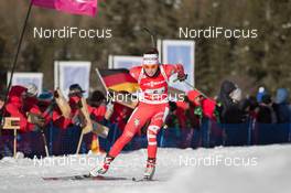 25.01.2015, Antholz, Italy (ITA): Dorothea Wierer (ITA) - IBU world cup biathlon, relay women, Antholz (ITA). www.nordicfocus.com. © Manzoni/NordicFocus. Every downloaded picture is fee-liable.