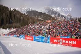 25.01.2015, Antholz, Italy (ITA): Event Feature: Overview over the Biathlon Stadium of Antholz - IBU world cup biathlon, relay women, Antholz (ITA). www.nordicfocus.com. © Manzoni/NordicFocus. Every downloaded picture is fee-liable.