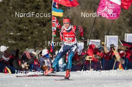 25.01.2015, Antholz, Italy (ITA): Daria Virolaynen (RUS) - IBU world cup biathlon, relay women, Antholz (ITA). www.nordicfocus.com. © Manzoni/NordicFocus. Every downloaded picture is fee-liable.
