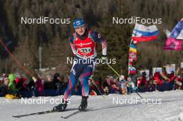 25.01.2015, Antholz, Italy (ITA): Hanah Dreissigacker (USA) - IBU world cup biathlon, relay women, Antholz (ITA). www.nordicfocus.com. © Manzoni/NordicFocus. Every downloaded picture is fee-liable.
