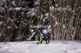 22.01.2015, Antholz, Italy (ITA): Simon Fourcade (FRA) - IBU world cup biathlon, sprint men, Antholz (ITA). www.nordicfocus.com. © Manzoni/NordicFocus. Every downloaded picture is fee-liable.