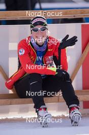 23.01.2015, Antholz, Italy (ITA): Enora Latuilliere (FRA) - IBU world cup biathlon, sprint women, Antholz (ITA). www.nordicfocus.com. © Manzoni/NordicFocus. Every downloaded picture is fee-liable.