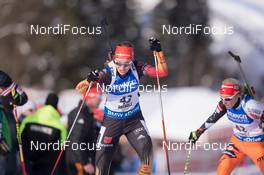 23.01.2015, Antholz, Italy (ITA): Luise Kummer (GER) - IBU world cup biathlon, sprint women, Antholz (ITA). www.nordicfocus.com. © Manzoni/NordicFocus. Every downloaded picture is fee-liable.