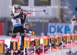 23.01.2015, Antholz, Italy (ITA): Elisa Gasparin (SUI) - IBU world cup biathlon, sprint women, Antholz (ITA). www.nordicfocus.com. © Manzoni/NordicFocus. Every downloaded picture is fee-liable.