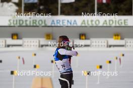 23.01.2015, Antholz, Italy (ITA): Federica Sanfilippo (ITA) - IBU world cup biathlon, sprint women, Antholz (ITA). www.nordicfocus.com. © Manzoni/NordicFocus. Every downloaded picture is fee-liable.