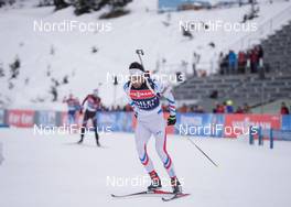 21.01.2015, Antholz, Italy (ITA): Martin Fourcade (FRA) - IBU world cup biathlon, training, Antholz (ITA). www.nordicfocus.com. © Manzoni/NordicFocus. Every downloaded picture is fee-liable.