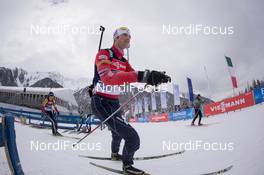 21.01.2015, Antholz, Italy (ITA): Alexander Os (NOR) - IBU world cup biathlon, training, Antholz (ITA). www.nordicfocus.com. © Manzoni/NordicFocus. Every downloaded picture is fee-liable.