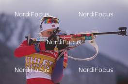 21.01.2015, Antholz, Italy (ITA): Elise Ringen (NOR) - IBU world cup biathlon, training, Antholz (ITA). www.nordicfocus.com. © Manzoni/NordicFocus. Every downloaded picture is fee-liable.