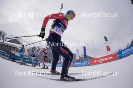 21.01.2015, Antholz, Italy (ITA): Lukas Hofer (ITA) - IBU world cup biathlon, training, Antholz (ITA). www.nordicfocus.com. © Manzoni/NordicFocus. Every downloaded picture is fee-liable.