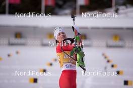 21.01.2015, Antholz, Italy (ITA): Karin Oberhofer (ITA) - IBU world cup biathlon, training, Antholz (ITA). www.nordicfocus.com. © Manzoni/NordicFocus. Every downloaded picture is fee-liable.