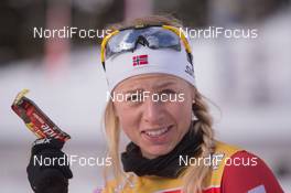 21.01.2015, Antholz, Italy (ITA): Tiril Eckhoff (NOR) - IBU world cup biathlon, training, Antholz (ITA). www.nordicfocus.com. © Manzoni/NordicFocus. Every downloaded picture is fee-liable.