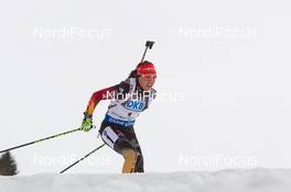 08.02.2015, Nove Mesto, Czech Republic (CZE): Laura Dahlmeier (GER) - IBU world cup biathlon, pursuit women, Nove Mesto (CZE). www.nordicfocus.com. © Manzoni/NordicFocus. Every downloaded picture is fee-liable.
