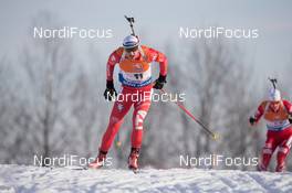 12.02.2015, Oslo, Norway (NOR): Dominik Windisch (ITA) - IBU world cup biathlon Holmenkollen, individual men, Oslo (NOR). www.nordicfocus.com. © Manzoni/NordicFocus. Every downloaded picture is fee-liable.