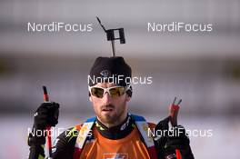 12.02.2015, Oslo, Norway (NOR): Jean Guillaume Beatrix (FRA) - IBU world cup biathlon Holmenkollen, individual men, Oslo (NOR). www.nordicfocus.com. © Manzoni/NordicFocus. Every downloaded picture is fee-liable.