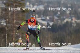 12.02.2015, Oslo, Norway (NOR): Yuryi Liadov (BLR) - IBU world cup biathlon Holmenkollen, individual men, Oslo (NOR). www.nordicfocus.com. © Manzoni/NordicFocus. Every downloaded picture is fee-liable.