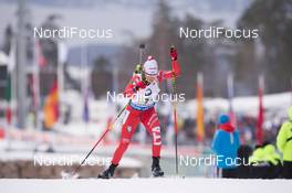 15.02.2015, Oslo, Norway (NOR): Nicole Gontier (ITA) - IBU world cup biathlon Holmenkollen, relay women, Oslo (NOR). www.nordicfocus.com. © Manzoni/NordicFocus. Every downloaded picture is fee-liable.