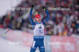 15.02.2015, Oslo, Norway (NOR): Veronika Vitkova (CZE) - IBU world cup biathlon Holmenkollen, relay women, Oslo (NOR). www.nordicfocus.com. © Manzoni/NordicFocus. Every downloaded picture is fee-liable.