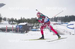 14.02.2015, Oslo, Norway (NOR): Andrejs Rastorgujevs (LAT) - IBU world cup biathlon Holmenkollen, sprint men, Oslo (NOR). www.nordicfocus.com. © Manzoni/NordicFocus. Every downloaded picture is fee-liable.