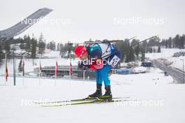 14.02.2015, Oslo, Norway (NOR): Evgeniy Garanichev (RUS) - IBU world cup biathlon Holmenkollen, sprint men, Oslo (NOR). www.nordicfocus.com. © Manzoni/NordicFocus. Every downloaded picture is fee-liable.