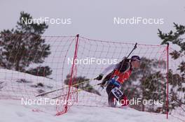 14.02.2015, Oslo, Norway (NOR): Christina Rieder (AUT) - IBU world cup biathlon Holmenkollen, sprint women, Oslo (NOR). www.nordicfocus.com. © Manzoni/NordicFocus. Every downloaded picture is fee-liable.