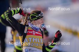 11.02.2015, Oslo, Norway (NOR): Enora Latuilliere (FRA) - IBU world cup biathlon Holmenkollen, training, Oslo (NOR). www.nordicfocus.com. © Manzoni/NordicFocus. Every downloaded picture is fee-liable.
