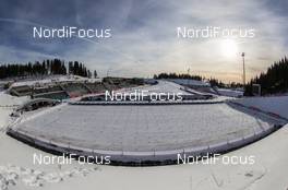 11.02.2015, Oslo, Norway (NOR): Event Feature: Overview over the Biathlon Stadium of Holmenkollen - IBU world cup biathlon Holmenkollen, training, Oslo (NOR). www.nordicfocus.com. © Manzoni/NordicFocus. Every downloaded picture is fee-liable.