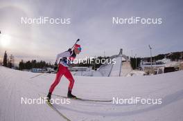 11.02.2015, Oslo, Norway (NOR): Event Feature: Undefined athlete in front of the famous Holmenkollen Bakken - IBU world cup biathlon Holmenkollen, training, Oslo (NOR). www.nordicfocus.com. © Manzoni/NordicFocus. Every downloaded picture is fee-liable.