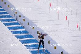 11.02.2015, Oslo, Norway (NOR): Elisa Gasparin (SUI) - IBU world cup biathlon Holmenkollen, training, Oslo (NOR). www.nordicfocus.com. © Manzoni/NordicFocus. Every downloaded picture is fee-liable.