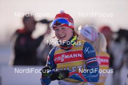11.02.2015, Oslo, Norway (NOR): Veronika Vitkova (CZE) - IBU world cup biathlon Holmenkollen, training, Oslo (NOR). www.nordicfocus.com. © Manzoni/NordicFocus. Every downloaded picture is fee-liable.