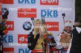 22.03.2015, Khanty-Mansiysk, Russia (RUS):  Darya Domracheva (BLR) - IBU world cup biathlon, mass women, Khanty-Mansiysk (RUS). www.nordicfocus.com. © Tumashov/NordicFocus. Every downloaded picture is fee-liable.