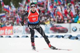 21.03.2015, Khanty-Mansiysk, Russia (RUS): Mario Dolder (SUI) - IBU world cup biathlon, pursuit men, Khanty-Mansiysk (RUS). www.nordicfocus.com. © Manzoni/NordicFocus. Every downloaded picture is fee-liable.