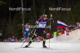21.03.2015, Khanty-Mansiysk, Russia (RUS): Anais Bescond (FRA) - IBU world cup biathlon, pursuit women, Khanty-Mansiysk (RUS). www.nordicfocus.com. © Manzoni/NordicFocus. Every downloaded picture is fee-liable.