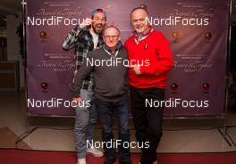 22.03.2015, Khanty-Mansiysk, Russia (RUS): Michael Roesch (BEL), Peter Thome (BEL), Eberhard Roesch (GER) - IBU world cup biathlon, IBU Award Night, Khanty-Mansiysk (RUS). www.nordicfocus.com. © Manzoni/NordicFocus. Every downloaded picture is fee-liable.