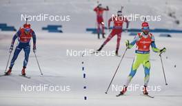 15.03.2015, Kontiolahti, Finland (FIN): FAK Jakov (SLO), MORAVEC Ondrej (CZE), BOE Tarjei (NOR), BJOERNDALEN Ole Einar (NOR), - IBU world championships biathlon, mass men, Kontiolahti (FIN). www.nordicfocus.com. © Evgeny Tumashov / NordicFocus. Every downloaded picture is fee-liable.