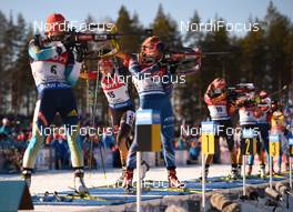 15.03.2015, Kontiolahti, Finland (FIN): SEMERENKO Valj (UKR), PREUSS Franziska (GER), SOUKALOVA Gabriela (CZE),- IBU world championships biathlon, mass women, Kontiolahti (FIN). www.nordicfocus.com. © Evgeny Tumashov / NordicFocus. Every downloaded picture is fee-liable.