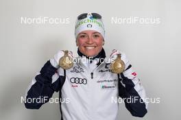 15.03.2015, Kontiolahti, Finland (FIN): Karin Oberhofer (ITA) - IBU world championships biathlon, medals, Kontiolahti (FIN). www.nordicfocus.com. © NordicFocus. Every downloaded picture is fee-liable.