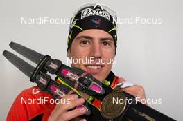 14.03.2015, Kontiolahti, Finland (FIN): Quentin Fillon Maillet (FRA) - IBU world championships biathlon, medals, Kontiolahti (FIN). www.nordicfocus.com. © NordicFocus. Every downloaded picture is fee-liable.