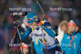 05.03.2015, Kontiolahti, Finland (FIN): Fredrik Lindstroem (SWE) - IBU world championships biathlon, relay mixed, Kontiolahti (FIN). www.nordicfocus.com. © NordicFocus. Every downloaded picture is fee-liable.