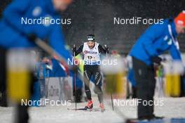 05.03.2015, Kontiolahti, Finland (FIN): Benjamin Weger (SUI) - IBU world championships biathlon, relay mixed, Kontiolahti (FIN). www.nordicfocus.com. © NordicFocus. Every downloaded picture is fee-liable.