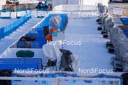 08.03.2015, Kontiolahti, Finland (FIN): Biathlon Feature: The mixed zone of Kontiolahti - IBU world championships biathlon, pursuit men, Kontiolahti (FIN). www.nordicfocus.com. © NordicFocus. Every downloaded picture is fee-liable.
