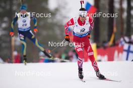 08.03.2015, Kontiolahti, Finland (FIN): Ole Einar Bjoerndalen (NOR) - IBU world championships biathlon, pursuit men, Kontiolahti (FIN). www.nordicfocus.com. © NordicFocus. Every downloaded picture is fee-liable.