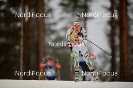 08.03.2015, Kontiolahti, Finland (FIN): Darya DOMRACHEVA (BLR) - IBU world championships biathlon, pursuit women, Kontiolahti (FIN). www.nordicfocus.com. © Evgeny Tumashov/ NordicFocus. Every downloaded picture is fee-liable.