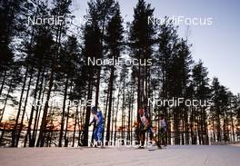 14.03.2015, Kontiolahti, Finland (FIN): Daniel BOEHM (GER),Tarjei BOE (NOR), Jean Guillaume BEATRIX (FRA),  - IBU world championships biathlon, relay men, Kontiolahti (FIN). www.nordicfocus.com. © Evgeny Tumashov / NordicFocus. Every downloaded picture is fee-liable.
