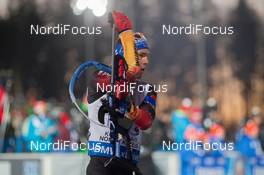 14.03.2015, Kontiolahti, Finland (FIN): Simon Schempp (GER) - IBU world championships biathlon, relay men, Kontiolahti (FIN). www.nordicfocus.com. © NordicFocus. Every downloaded picture is fee-liable.
